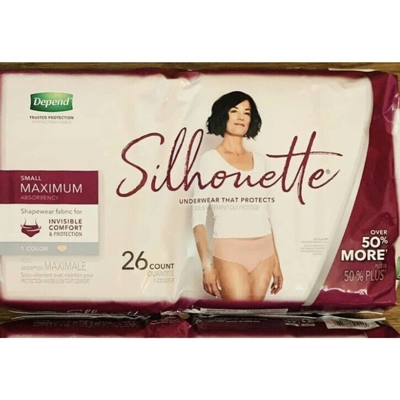 Depend Silhouette Incontinence & Postpartum Underwear for Women Small 26… - Picture 6 of 9